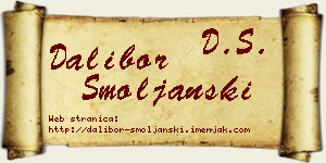 Dalibor Smoljanski vizit kartica